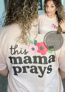 This mama prays with flower pocket design